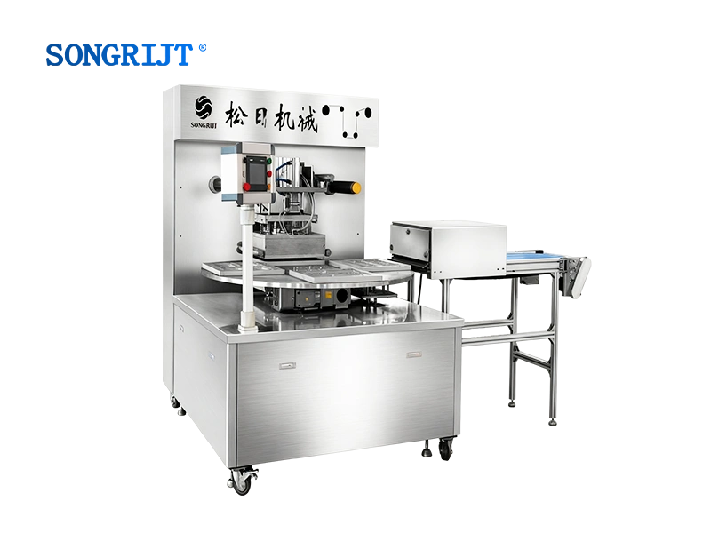 Automatic Rotary Continuous Vacuum Chamber Modified Atmosphere Packaging Machine